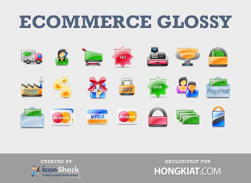 ecommerce glossy The Best High Quality Ecommerce Icons of the Web
