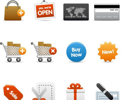 shopping icons3 The Best High Quality Ecommerce Icons of the Web