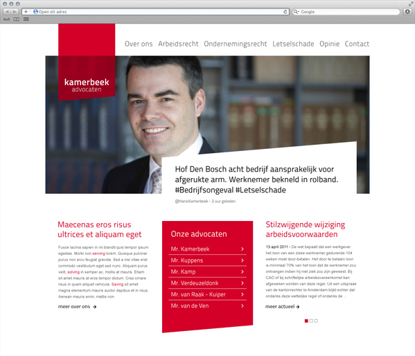 Kamerbeek Advocaten e 7 excellent examples of Corporate & Brand Identity for Law Firms