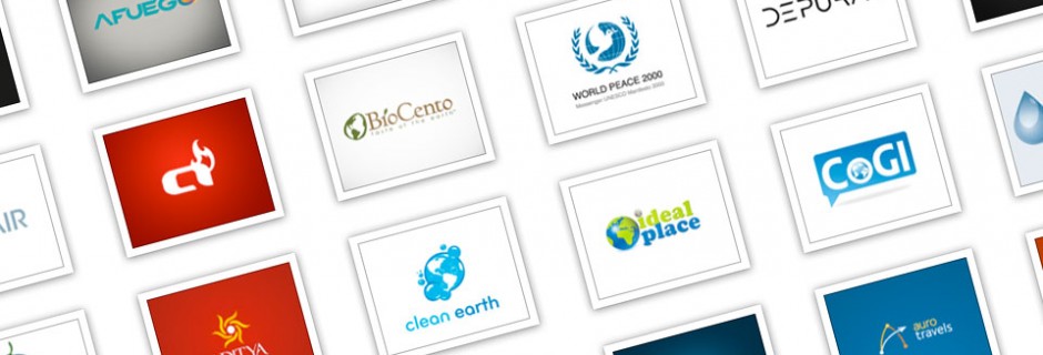 Beautiful logo designs about the four elements Earth, Water, Air and Fire