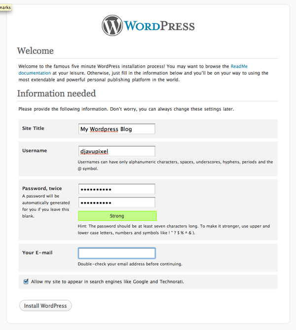 finised-setup-wordpress